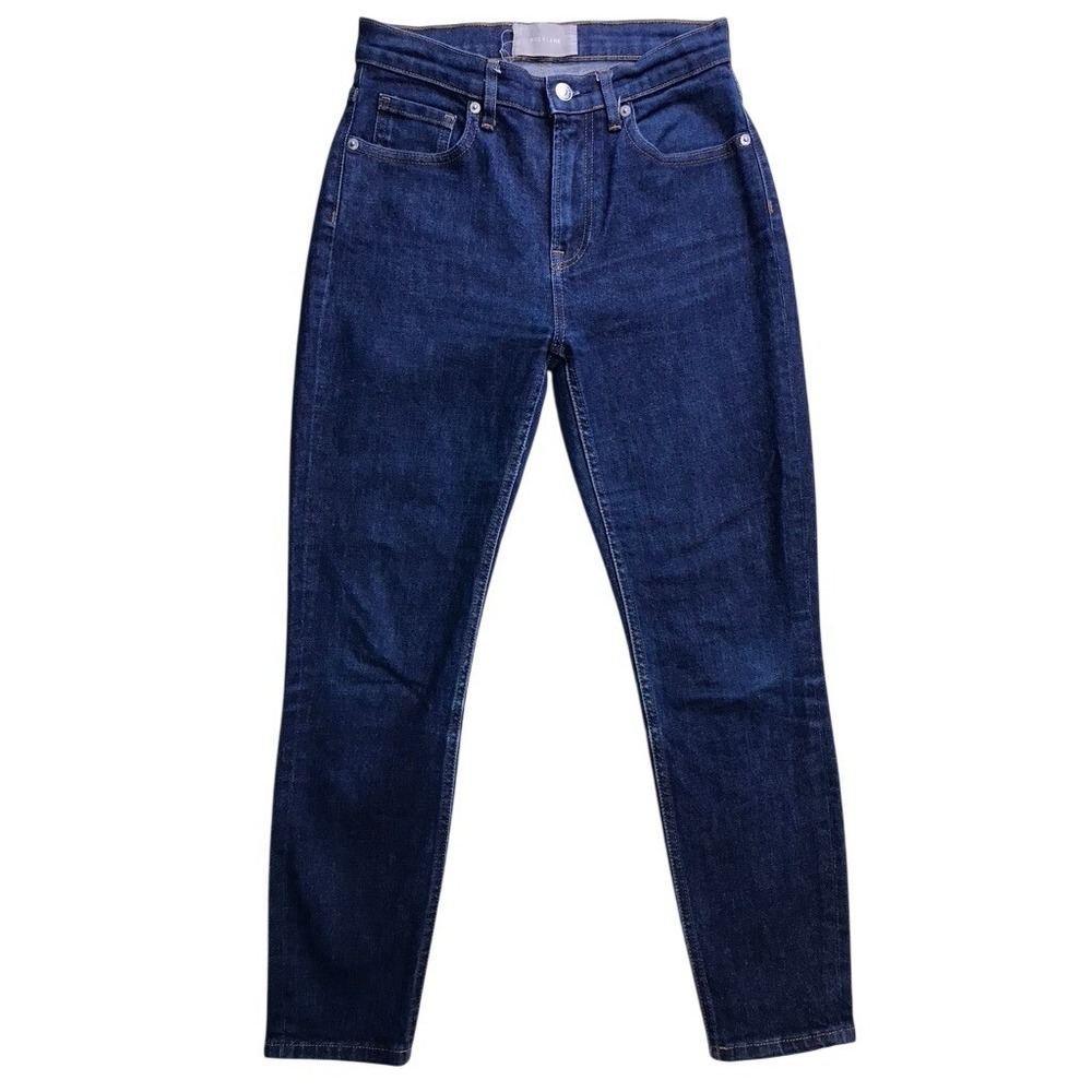 Everlane Skinny Jeans Womens 27 Blue High Rise Dark Wash Stretch Denim‎